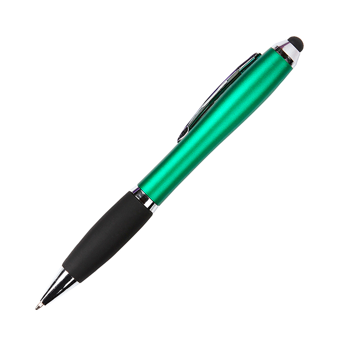 BL-070V Bolígrafo de plástico Lanús. VERDE