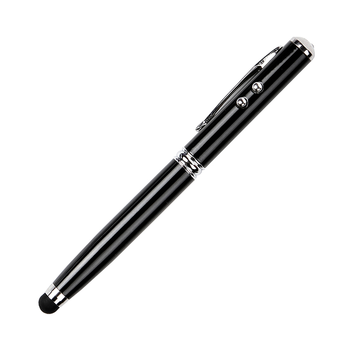 BL-072N Bolígrafo metálico Montevideo. NEGRO