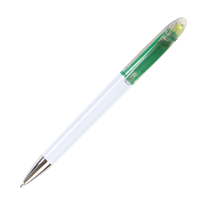 BL-140V Bolígrafo de plástico Asís. VERDE