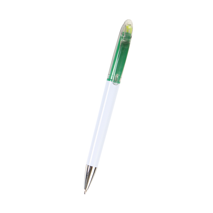 BL-140V Bolígrafo de plástico Asís. VERDE