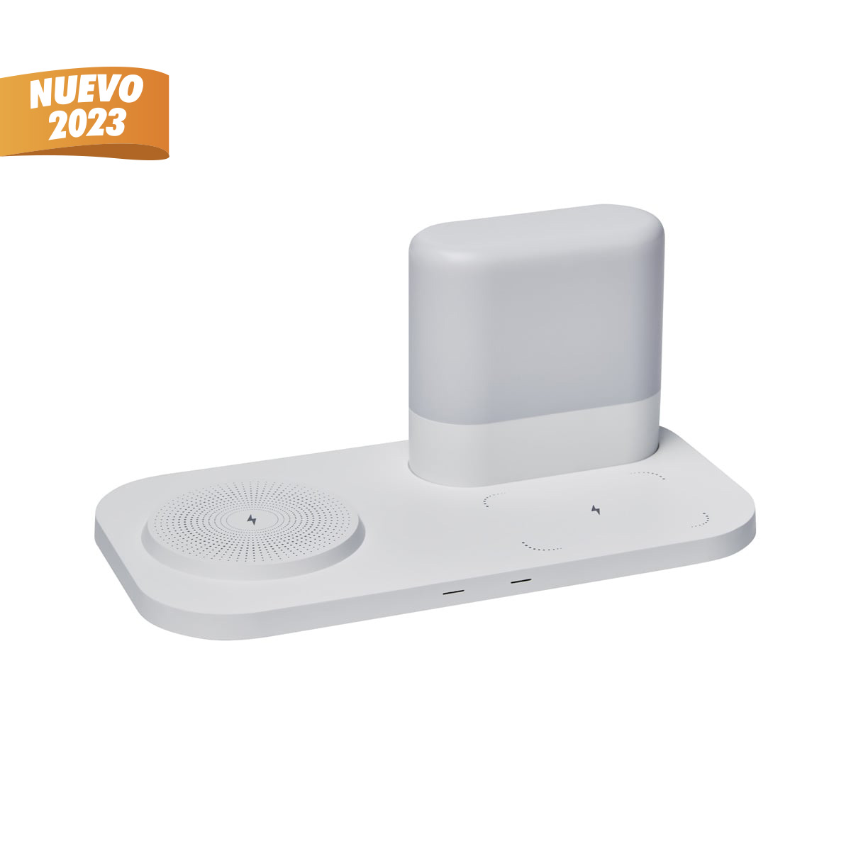 CRG 050 B CARGADOR CON LAMPARA LAMPPU blanco