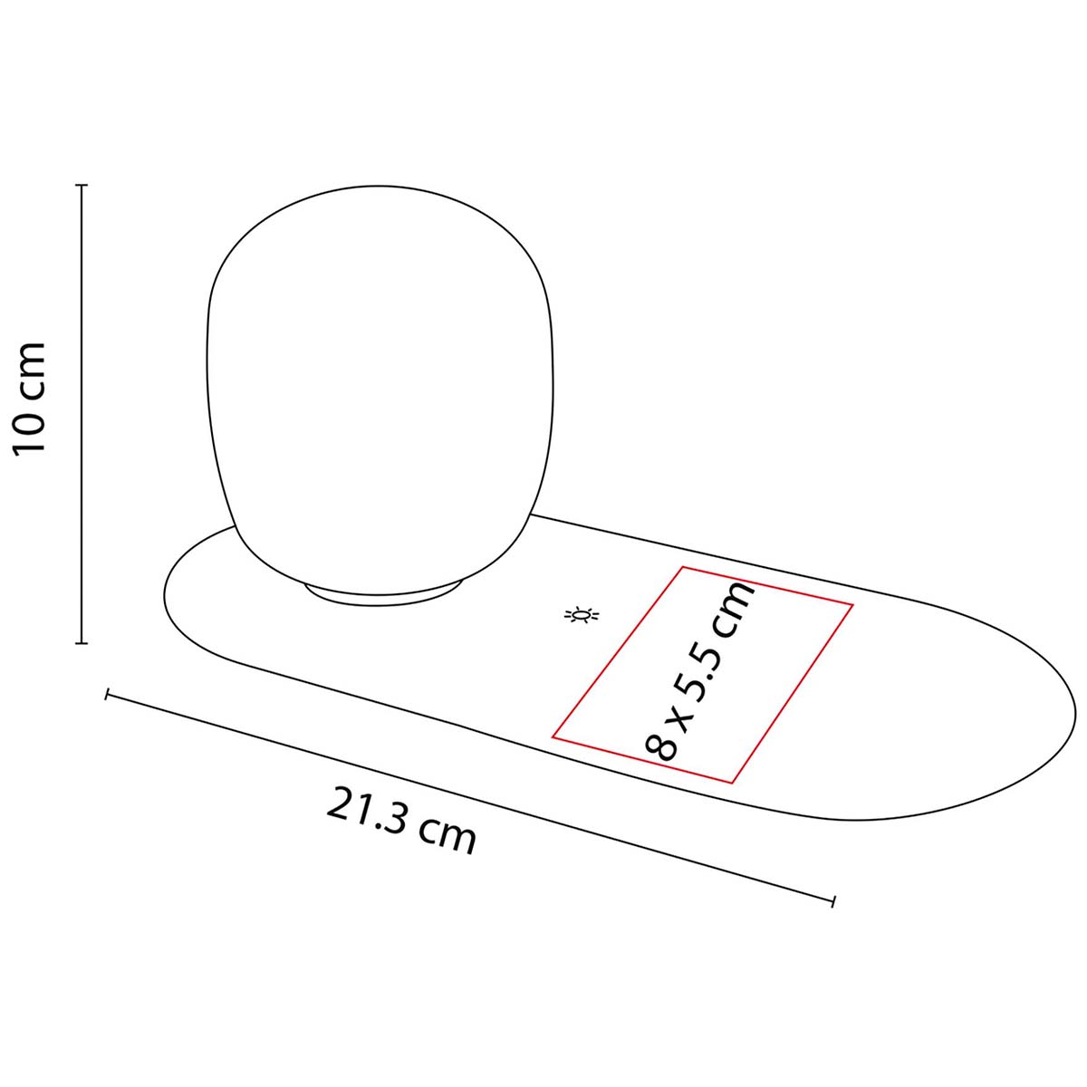 CEL 056 B CARGADOR INALAMBRICO EMUNA blanco