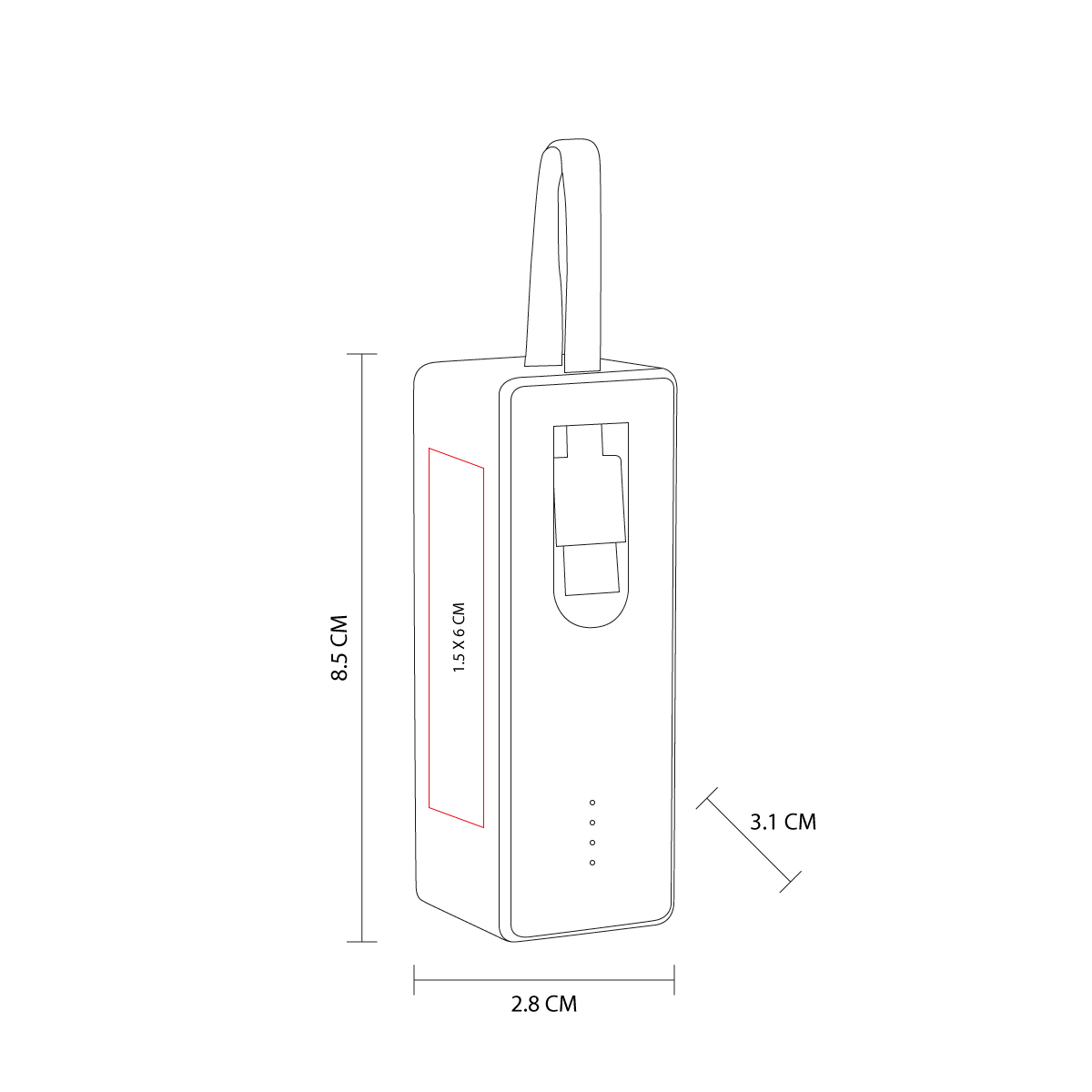 CRG 048 B POWER BANK SAKTI blanco