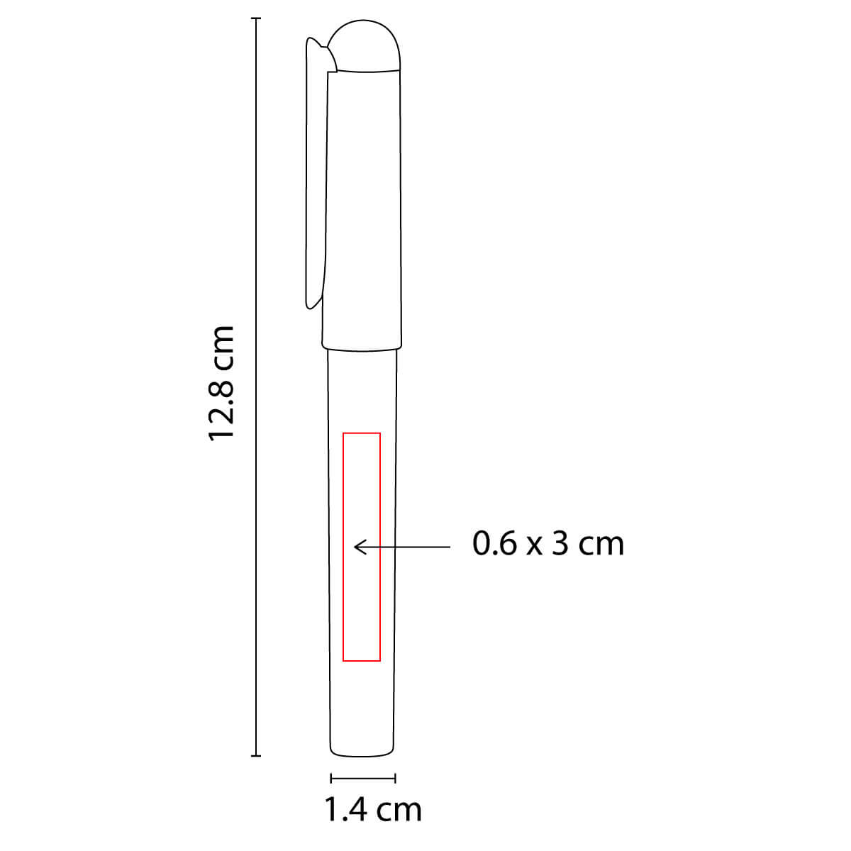 GEL 030 R BOLIGRAFO KHOR rojo traslucido