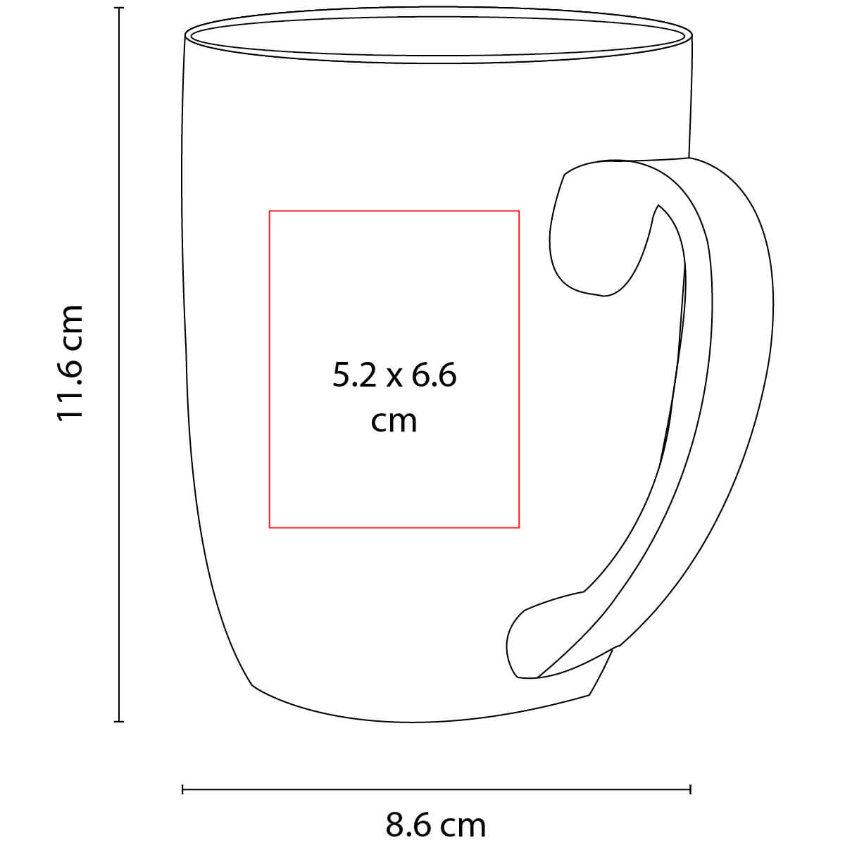 TAZ 002 R TAZA DOLCE rojo